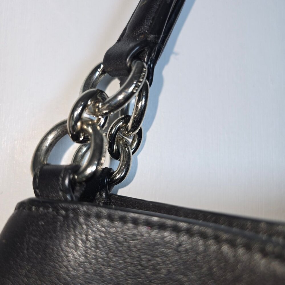 Coach Black Lexy Signature Print Double Shoulder Strap Crossbody Bag F29548 - Picture 7 of 11